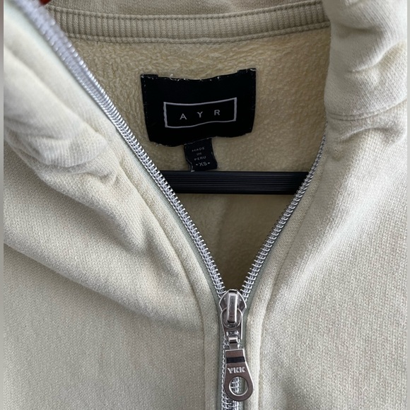 AYR Light Green Quarter-Zip Sweatshirt - Picture 3 of 3